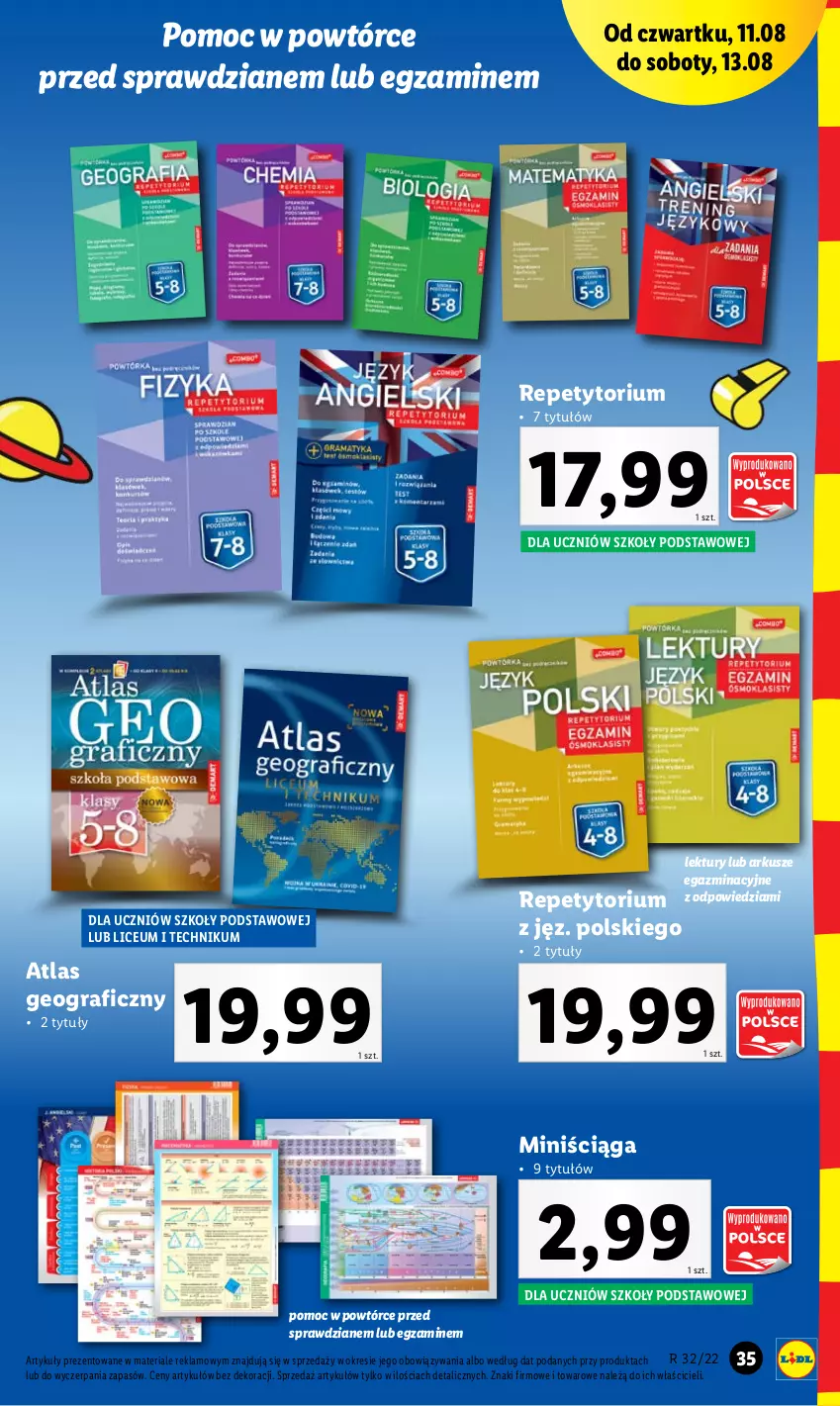 Gazetka promocyjna Lidl - GAZETKA - ważna 08.08 do 13.08.2022 - strona 35 - produkty: Gra