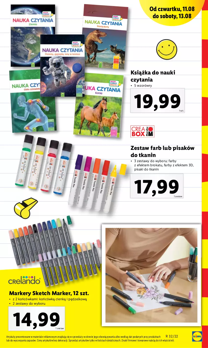 Gazetka promocyjna Lidl - GAZETKA - ważna 08.08 do 13.08.2022 - strona 45 - produkty: Dinozaur, Dzieci, Fa, Książka, Marker, Quiz, Stock, Top