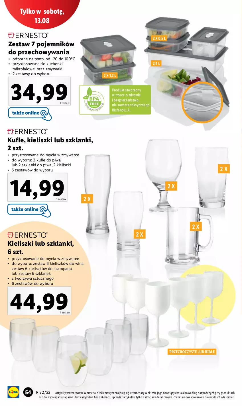 Gazetka promocyjna Lidl - GAZETKA - ważna 08.08 do 13.08.2022 - strona 56 - produkty: Fa, Kuchenki mikrofalowe, Lanki, Piec, Piwa, Pojemnik, Por, Zdrowie, Zmywarki