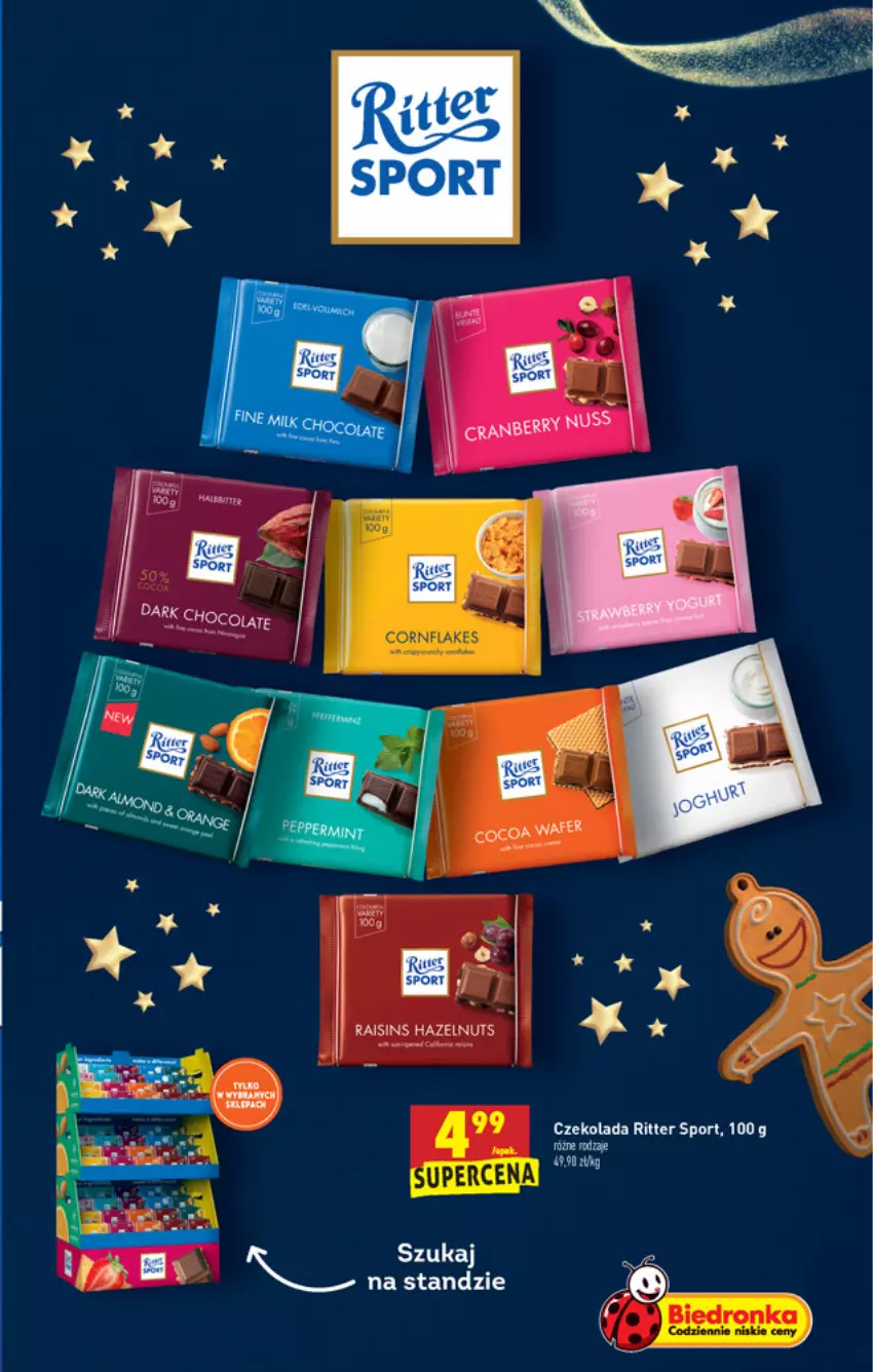 Gazetka promocyjna Biedronka - Wigilia - ważna 16.12 do 22.12.2021 - strona 29 - produkty: Czekolada, Dron, Por, Ritter Sport, Sport