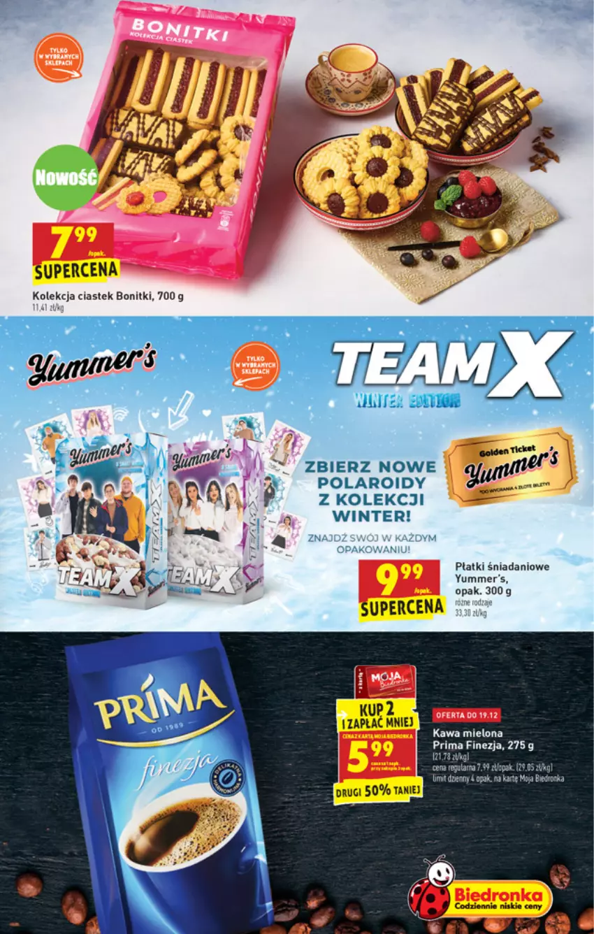 Gazetka promocyjna Biedronka - Wigilia - ważna 16.12 do 22.12.2021 - strona 45 - produkty: Bonitki, Canon, Danio, Kawa, Kawa mielona, Prima, Stek