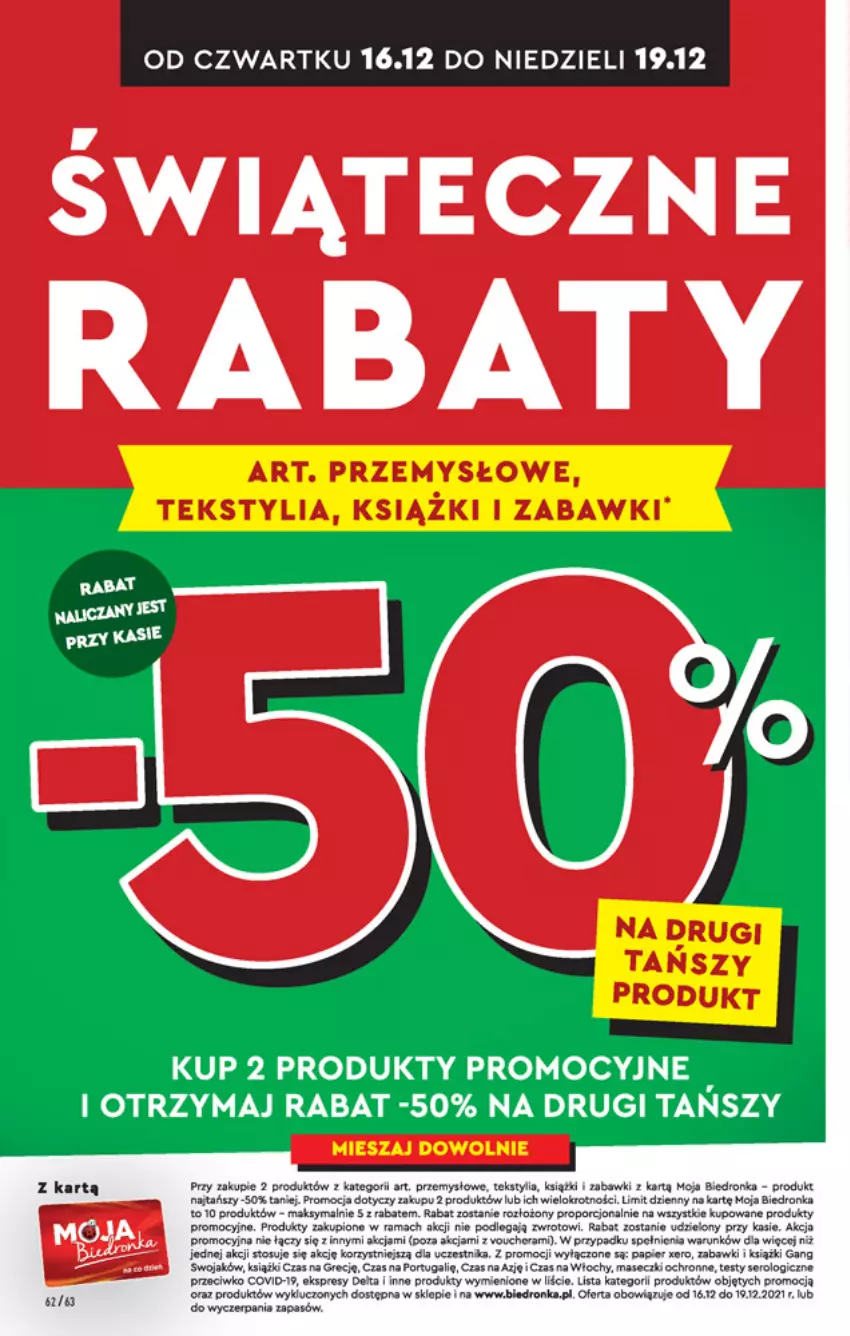 Gazetka promocyjna Biedronka - Wigilia - ważna 16.12 do 22.12.2021 - strona 62 - produkty: Dron, Gra, Papier, Por, Rama, Ser