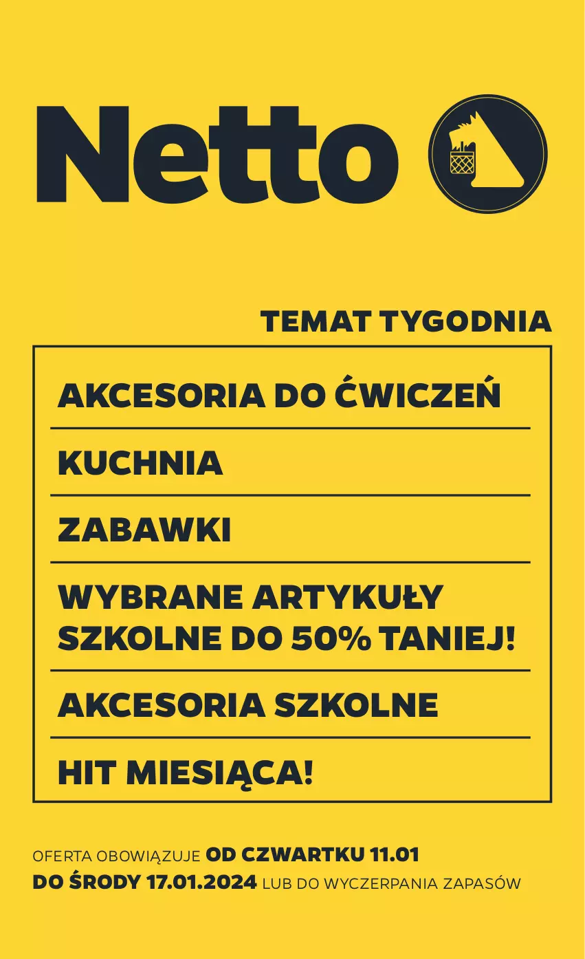 Gazetka promocyjna Netto - Akcesoria i dodatki - ważna 11.01 do 17.01.2024 - strona 1 - produkty: Kuchnia