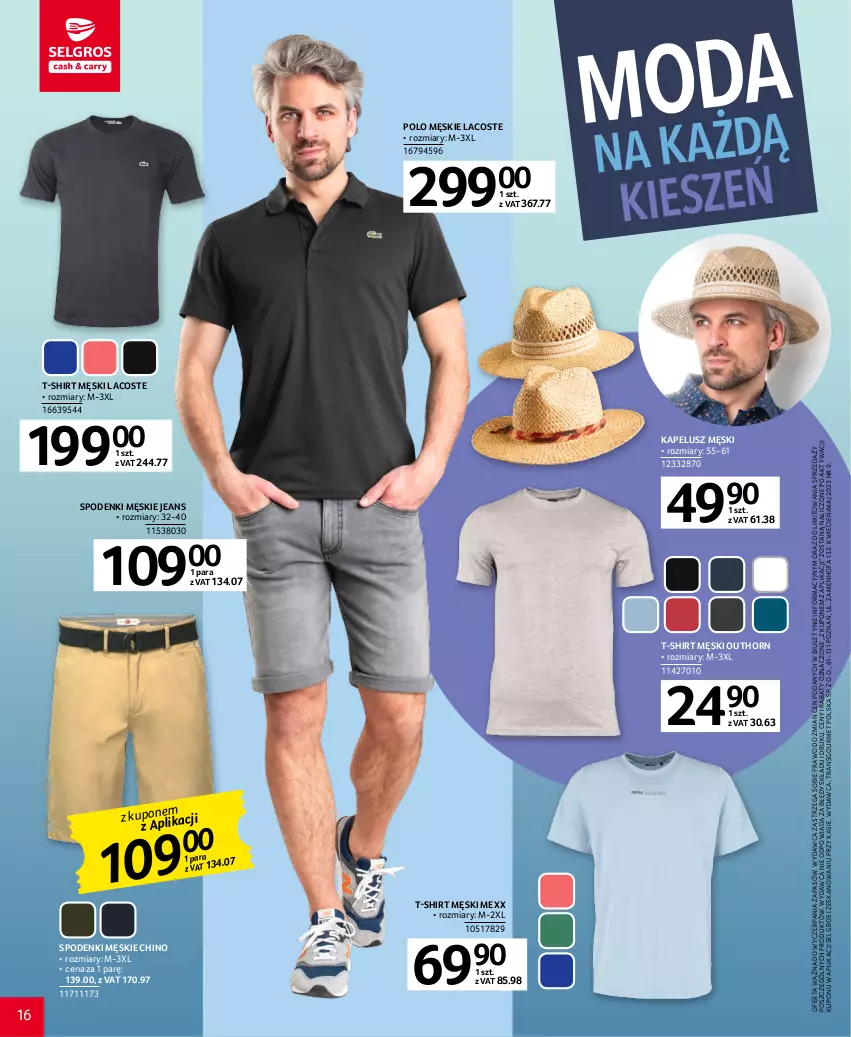 Gazetka promocyjna Selgros - Katalog Tekstylia - ważna 20.04 do 02.05.2023 - strona 16 - produkty: Cień, Fa, Lacoste, LG, Mexx, T-shirt, Tran