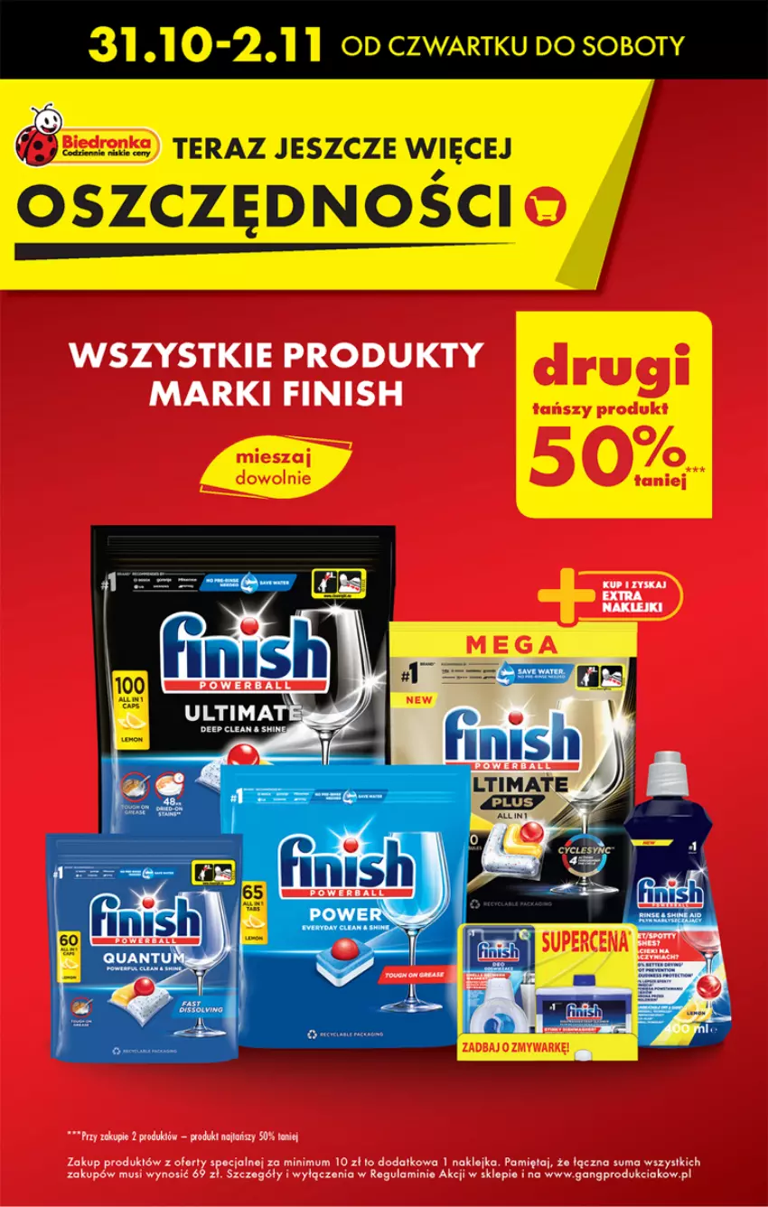 Gazetka promocyjna Biedronka - Od czwartku - ważna 31.10 do 06.11.2024 - strona 15 - produkty: Finish, Klej, Mięta, Mus