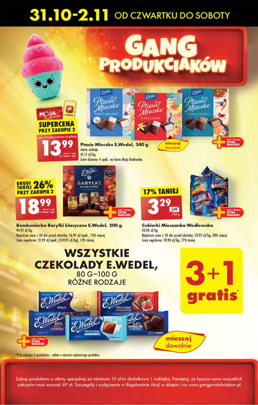 Gazetka promocyjna Biedronka - Od czwartku - ważna 31.10 do 06.11.2024 - strona 49 - produkty: Cukier, Cukierki, Dron, Mieszanka wedlowska, Mleczko, Ptasie mleczko