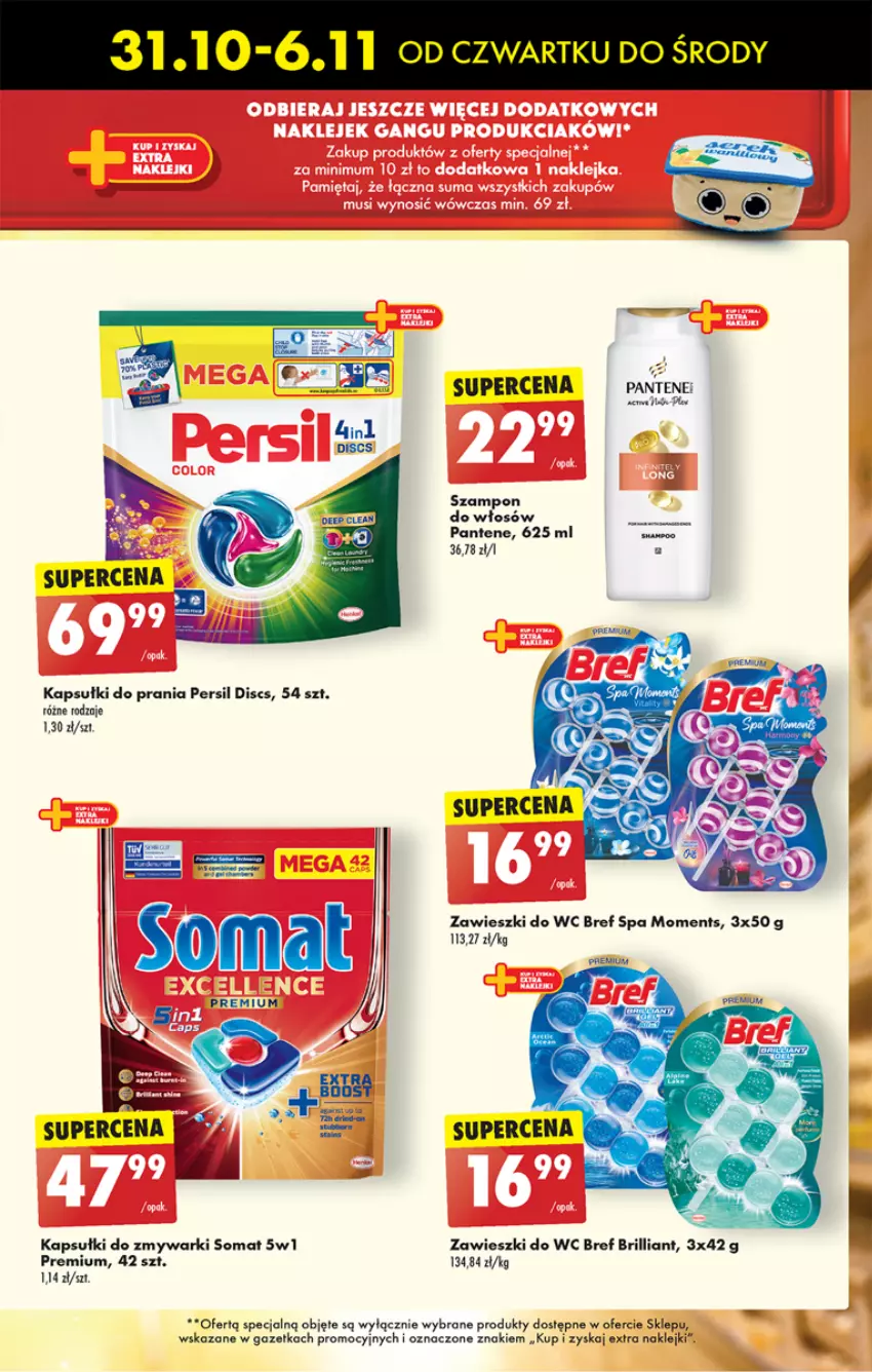 Gazetka promocyjna Biedronka - Od czwartku - ważna 31.10 do 06.11.2024 - strona 51 - produkty: Bref, Kapsułki do prania, Klej, Moments, Pantene, Persil, Somat, Szampon, Zawieszki, Zmywarki