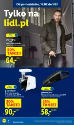 Gazetka promocyjna Lidl - GAZETKA - Gazetka - ważna od 21.02 do 21.02.2026 - strona 6 - produkty: Odkurzacz, Maszynka do mielenia, Kurtka, Szynka, Maszynka, Akumulator