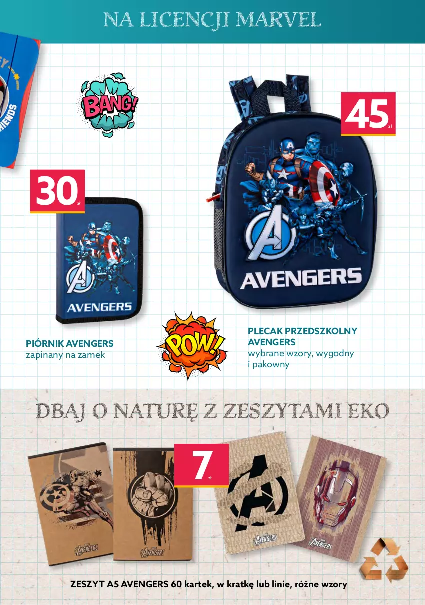 Gazetka promocyjna Dealz - SPRAWDŹ ROZSZERZENIE KATALOGUPOWRÓT DO SZKOŁY - ważna 29.07 do 04.09.2022 - strona 17 - produkty: Avengers, Piórnik, Plecak