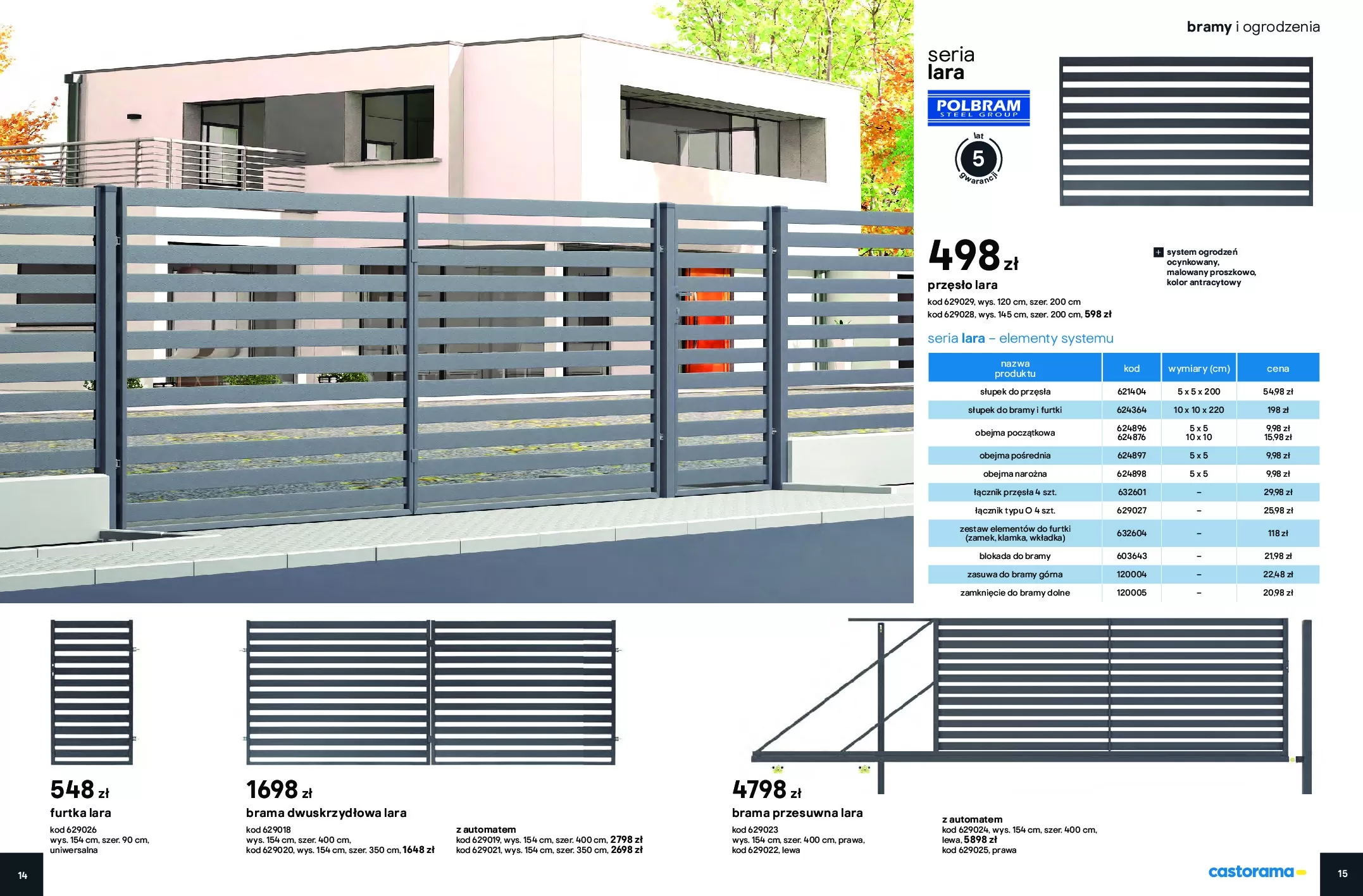 Gazetka promocyjna Castorama - Bramy i Ogrodzenia - ważna 01.06 do 31.12.2020 - strona 8