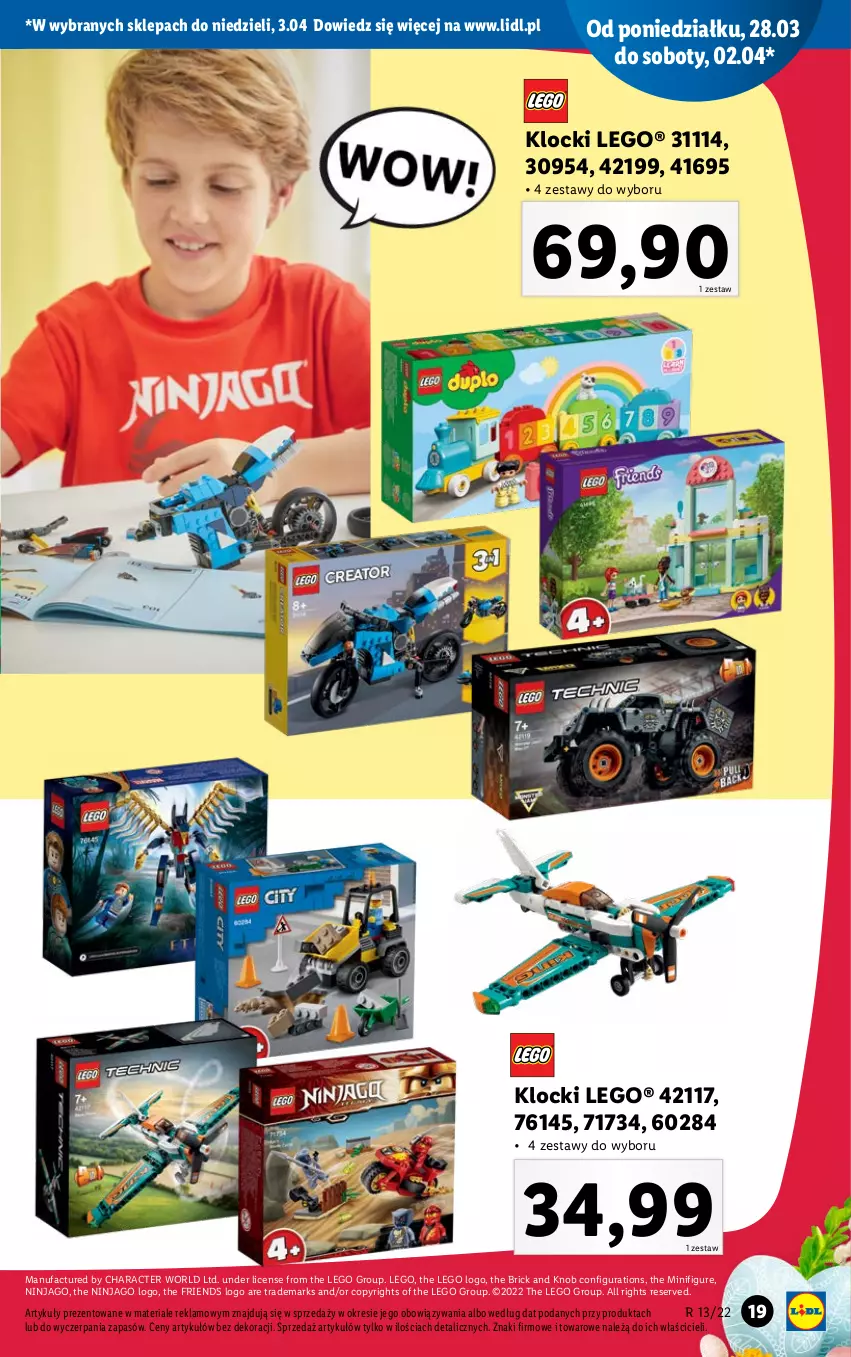 Gazetka promocyjna Lidl - GAZETKA - ważna 28.03 do 03.04.2022 - strona 19 - produkty: Fa, Klocki, LEGO, Ser