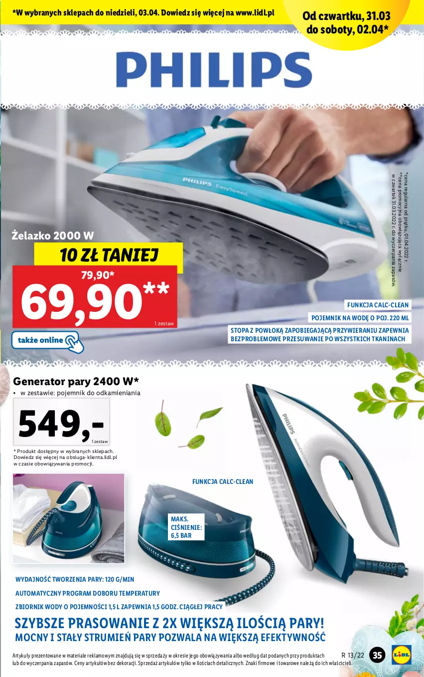 Gazetka promocyjna Lidl - GAZETKA - ważna 28.03 do 03.04.2022 - strona 35 - produkty: Generator pary, Gra, Pojemnik, Rum, Top