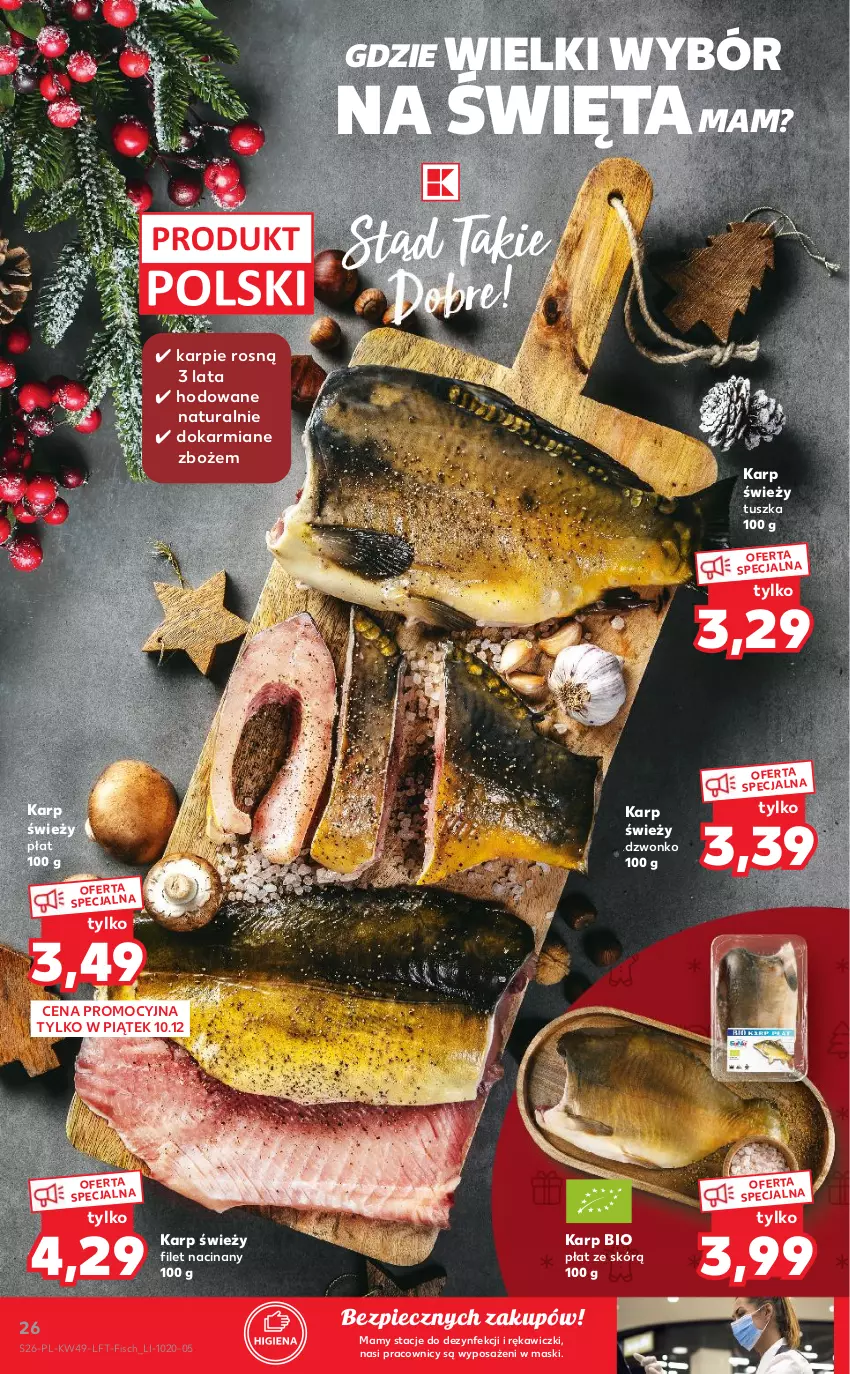 Gazetka promocyjna Kaufland - OFERTA TYGODNIA - ważna 09.12 do 15.12.2021 - strona 26 - produkty: Karmi, Karp, Piec, Tusz