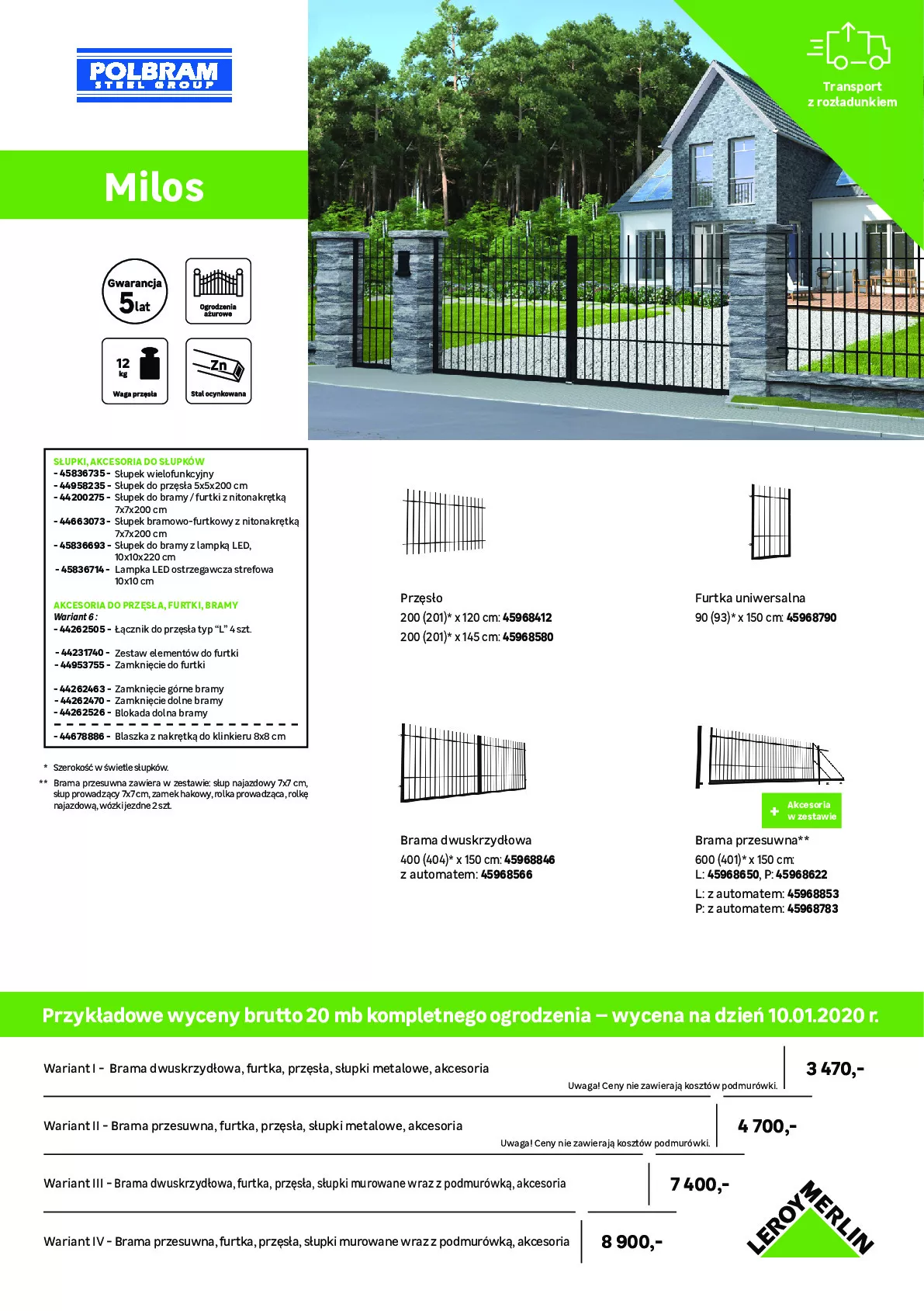 Gazetka promocyjna Leroy Merlin - Ogrodzenia 2020 - ważna 01.12 do 31.12.2020 - strona 7