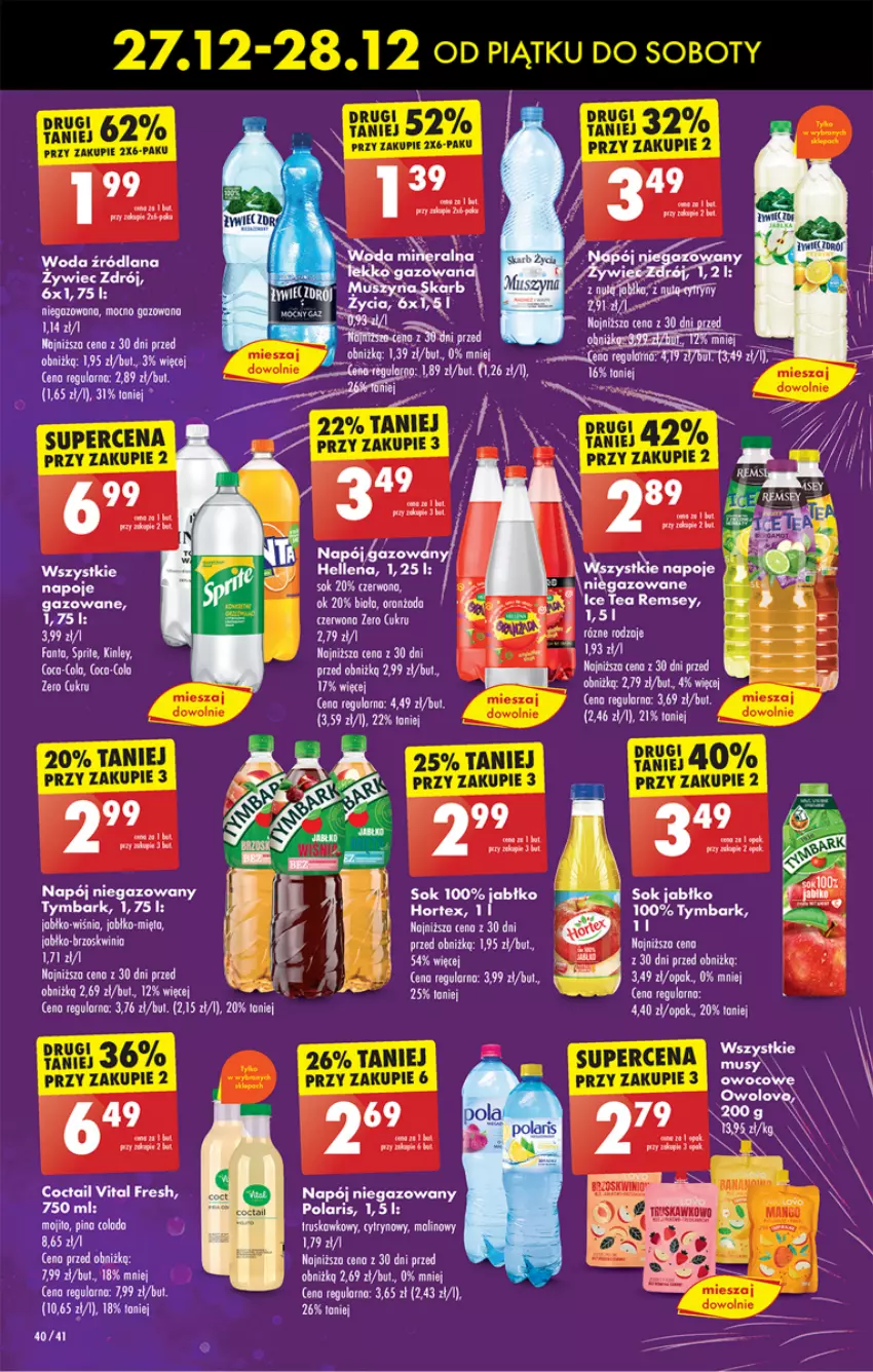 Gazetka promocyjna Biedronka - Od czwartku - ważna 02.01 do 08.01.2025 - strona 48 - produkty: Fa, Fanta, Hellena, HP, LANA, LEGO, Mus, Napój, Napój niegazowany, Napoje, Sok, Tymbark, Woda