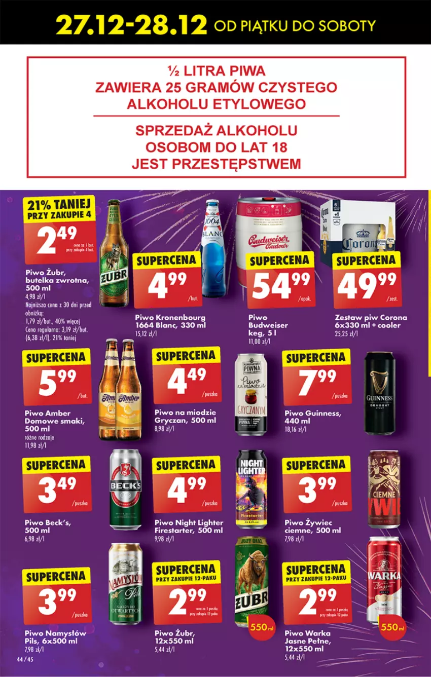 Gazetka promocyjna Biedronka - Od czwartku - ważna 02.01 do 08.01.2025 - strona 54 - produkty: Fa, Gra, Gry, Piwa, Piwo, Warka