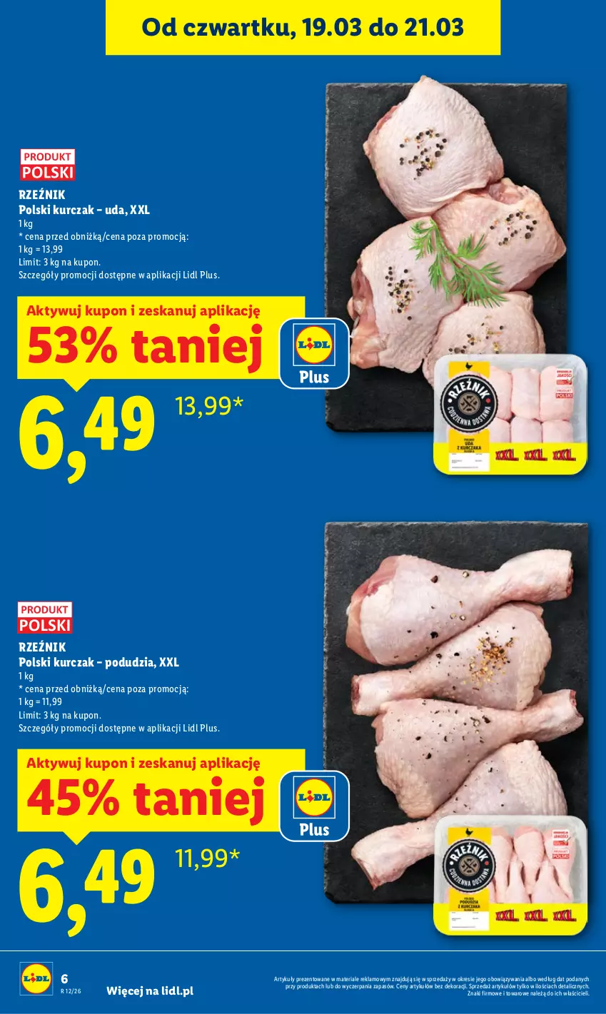 Gazetka promocyjna Lidl - GAZETKA - ważna 19.03 do 21.03.2026 - strona 6 - produkty: Kurczak