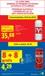 Gazetka promocyjna Lidl - GAZETKA - Gazetka - ważna od 21.03 do 21.03.2026 - strona 15 - produkty: Gra, Tyskie, Warka