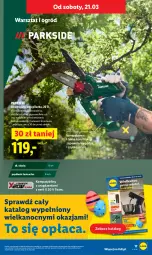 Gazetka promocyjna Lidl - GAZETKA - Gazetka - ważna od 21.03 do 21.03.2026 - strona 17 - produkty: Parkside, Ser, Walizka, Olej, Ogród, Akumulator