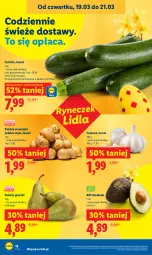 Gazetka promocyjna Lidl - GAZETKA - Gazetka - ważna od 21.03 do 21.03.2026 - strona 18 - produkty: Czosnek, Ziemniaki, Gruszki