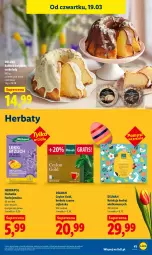 Gazetka promocyjna Lidl - GAZETKA - Gazetka - ważna od 21.03 do 21.03.2026 - strona 41 - produkty: Torebka, Dilmah, Herbata czarna, Babka, Herbata, Herbapol, LG