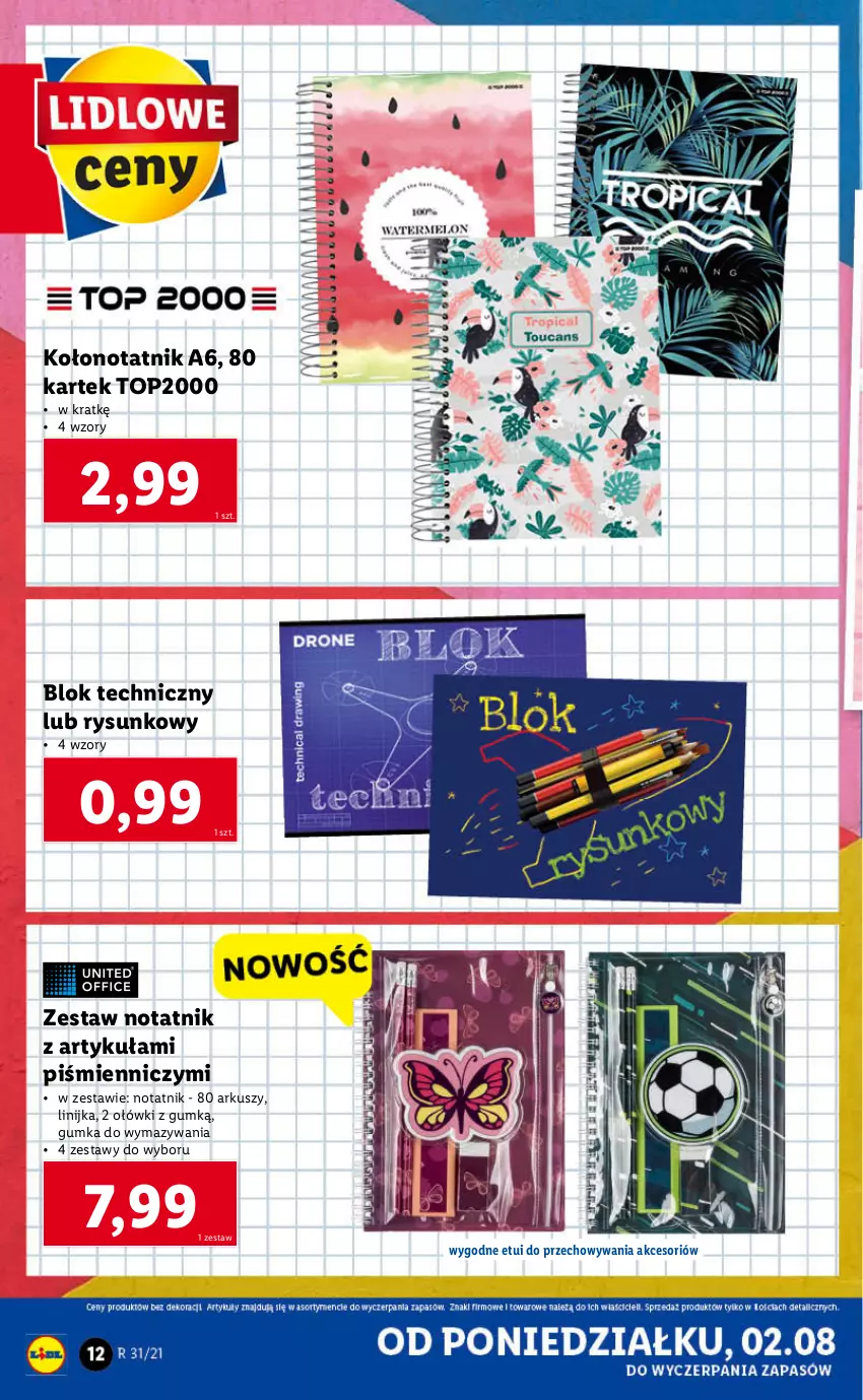 Gazetka promocyjna Lidl - GAZETKA - ważna 02.08 do 07.08.2021 - strona 12 - produkty: Top