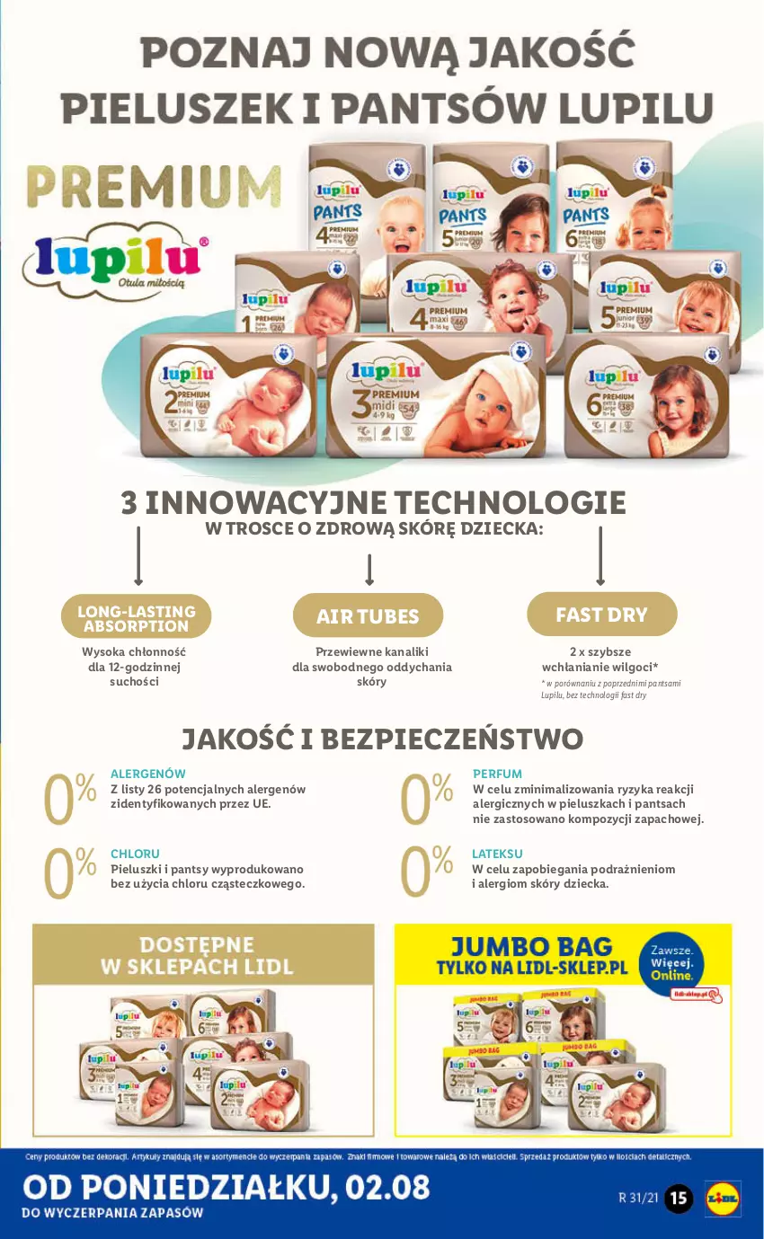 Gazetka promocyjna Lidl - GAZETKA - ważna 02.08 do 07.08.2021 - strona 15 - produkty: Fa, LG, Perfum, Piec, Por, Sok