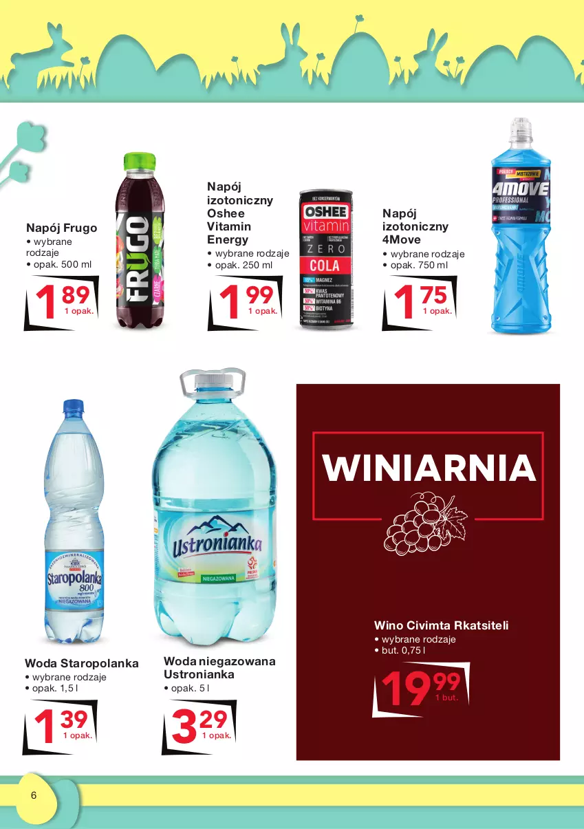 Gazetka promocyjna Odido - Najlepsze NA ŚWIĘTA - ważna 26.03 do 08.04.2021 - strona 6 - produkty: Napój, Napój izotoniczny, Oshee, Staropolanka, Wino, Woda, Woda niegazowana