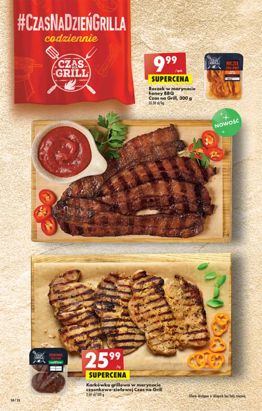 Gazetka promocyjna Biedronka - ważna 30.06 do 06.07.2022 - strona 14 - produkty: Boczek, Grill, Kaki