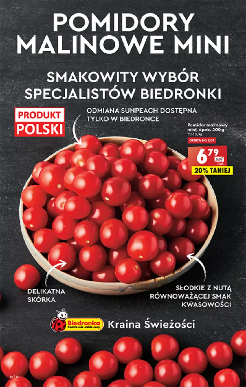 Gazetka promocyjna Biedronka - ważna 30.06 do 06.07.2022 - strona 20 - produkty: Dron, Pomidory