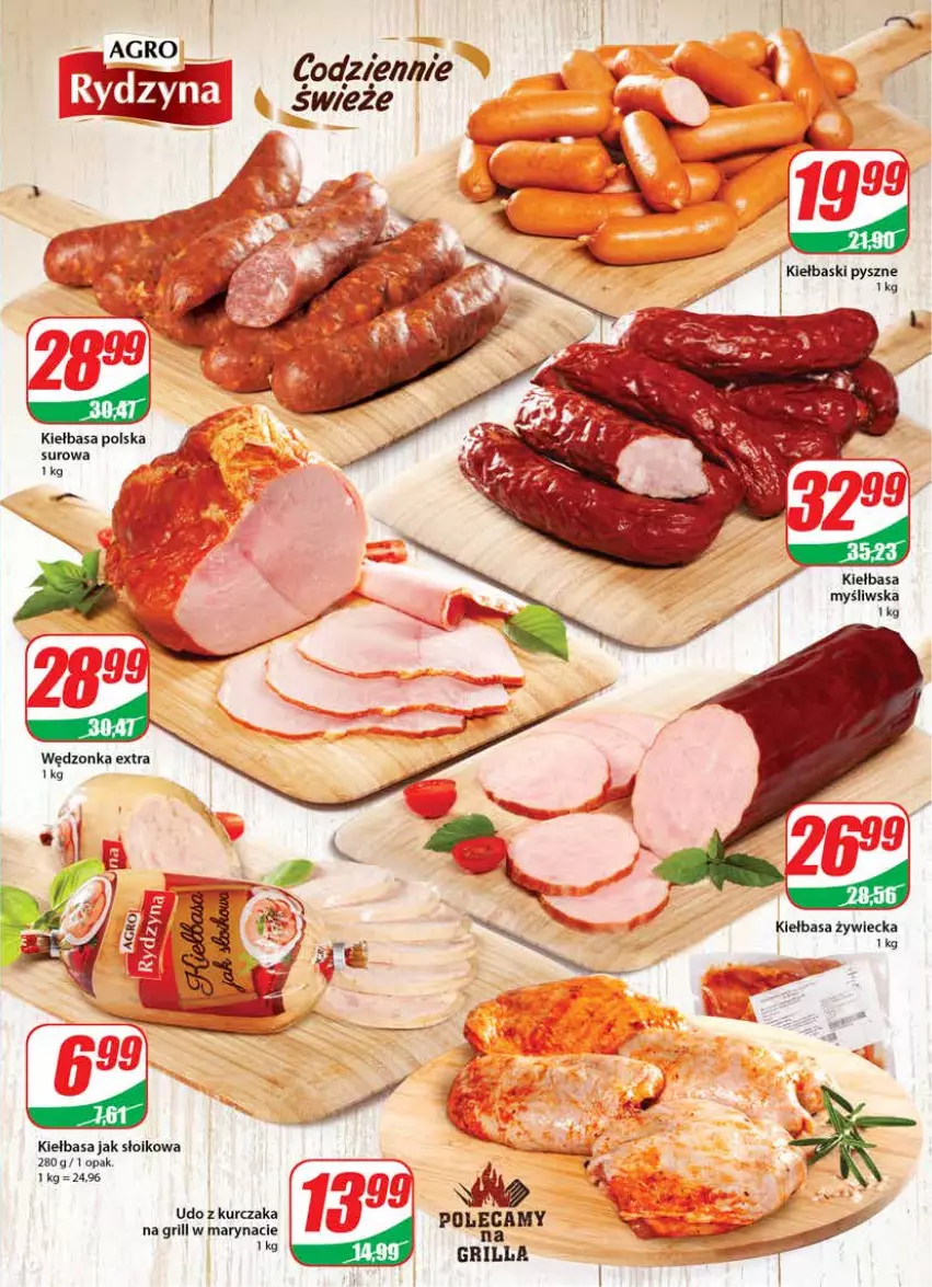 Gazetka promocyjna Dino - Gazetka - ważna 13.07 do 19.07.2022 - strona 9 - produkty: Grill, Kiełbasa, Kurczak, Udo z kurczaka