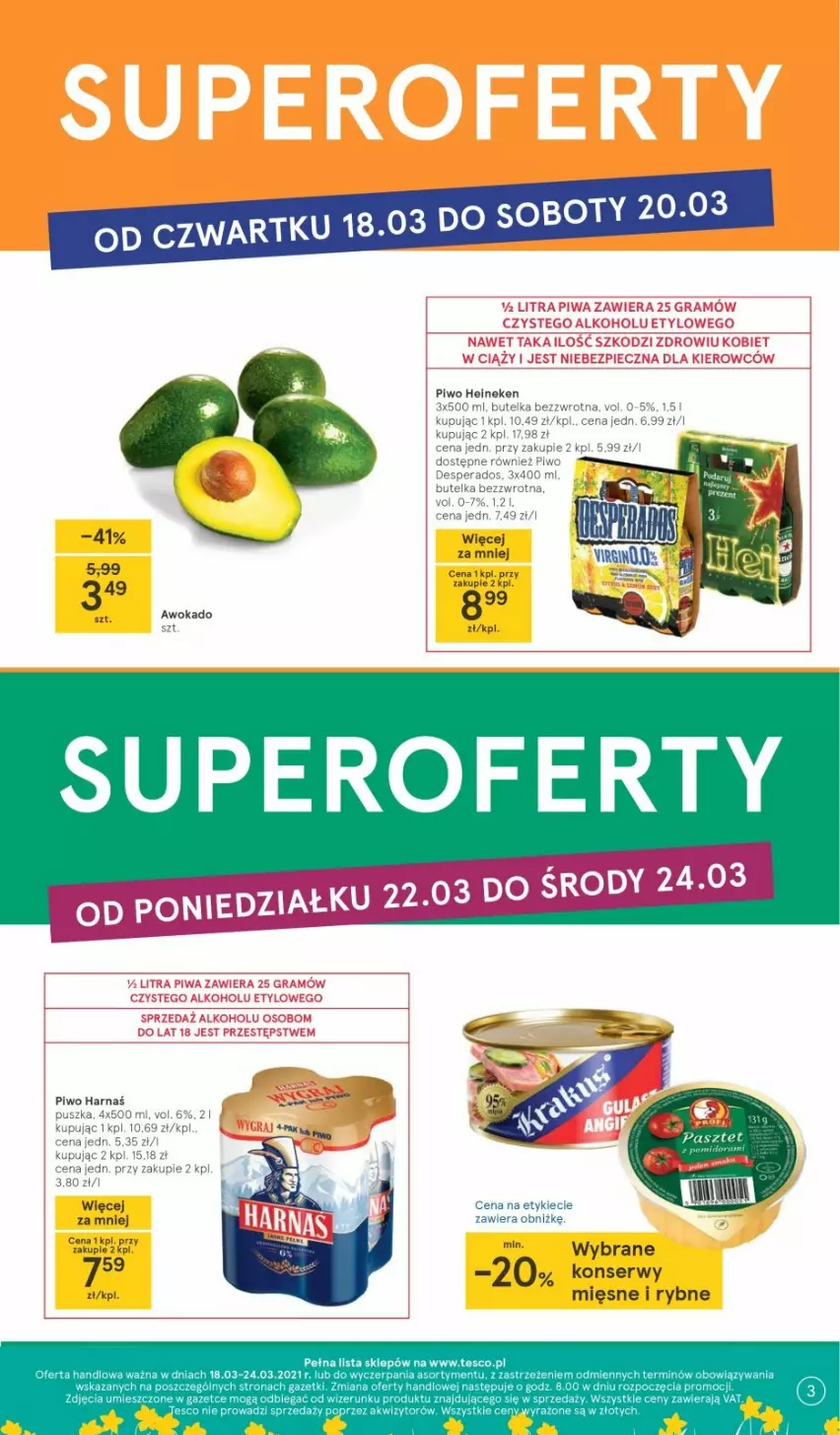 Gazetka promocyjna Tesco - Tesco gazetka - przyszły tydzień - ważna 18.03 do 24.03.2021 - strona 3 - produkty: Ser