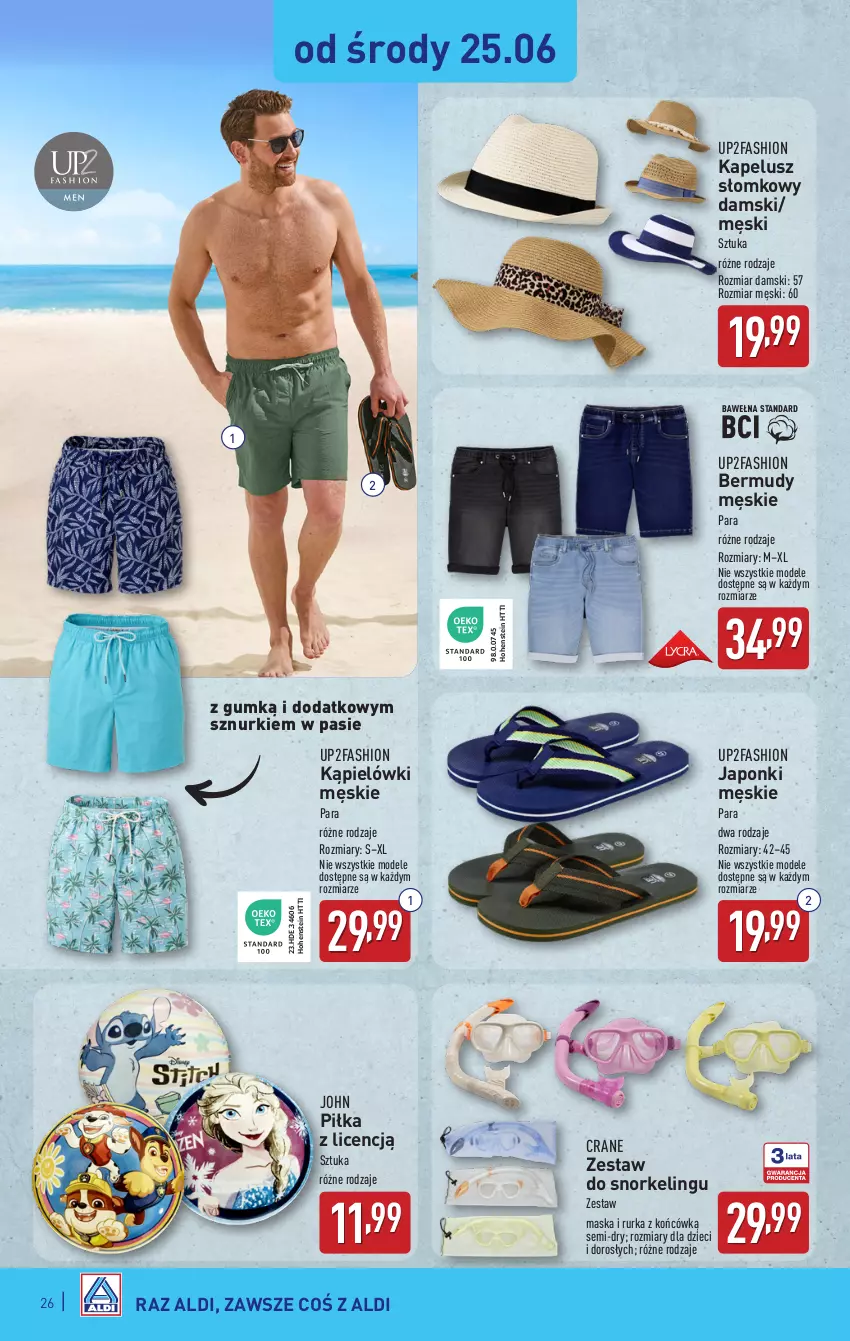 Gazetka promocyjna Aldi - Pełna oferta - ważna 23.06 do 29.06.2025 - strona 26 - produkty: Bermudy, Dzieci, Fa, Maska