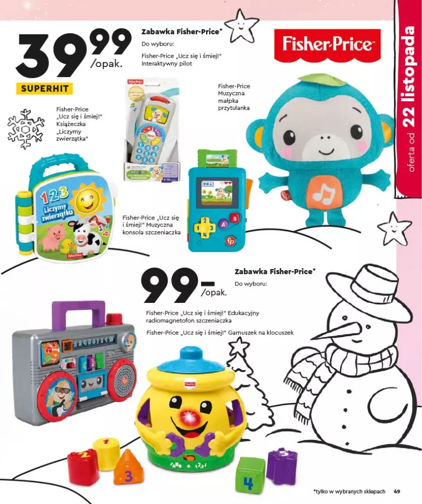 Gazetka promocyjna Biedronka - Kraina Zabawek - ważna 08.11 do 24.12.2021 - strona 49 - produkty: Fisher-Price, Top, Zabawka