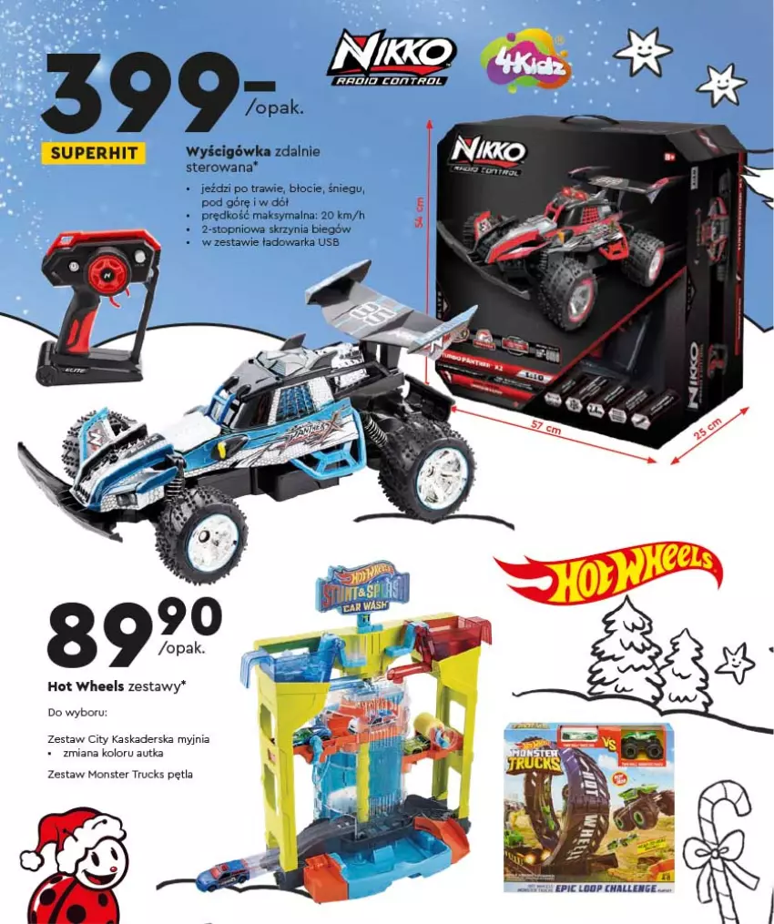 Gazetka promocyjna Biedronka - Kraina Zabawek - ważna 08.11 do 24.12.2021 - strona 56 - produkty: Hot Wheels, Kask, Monster truck, Top