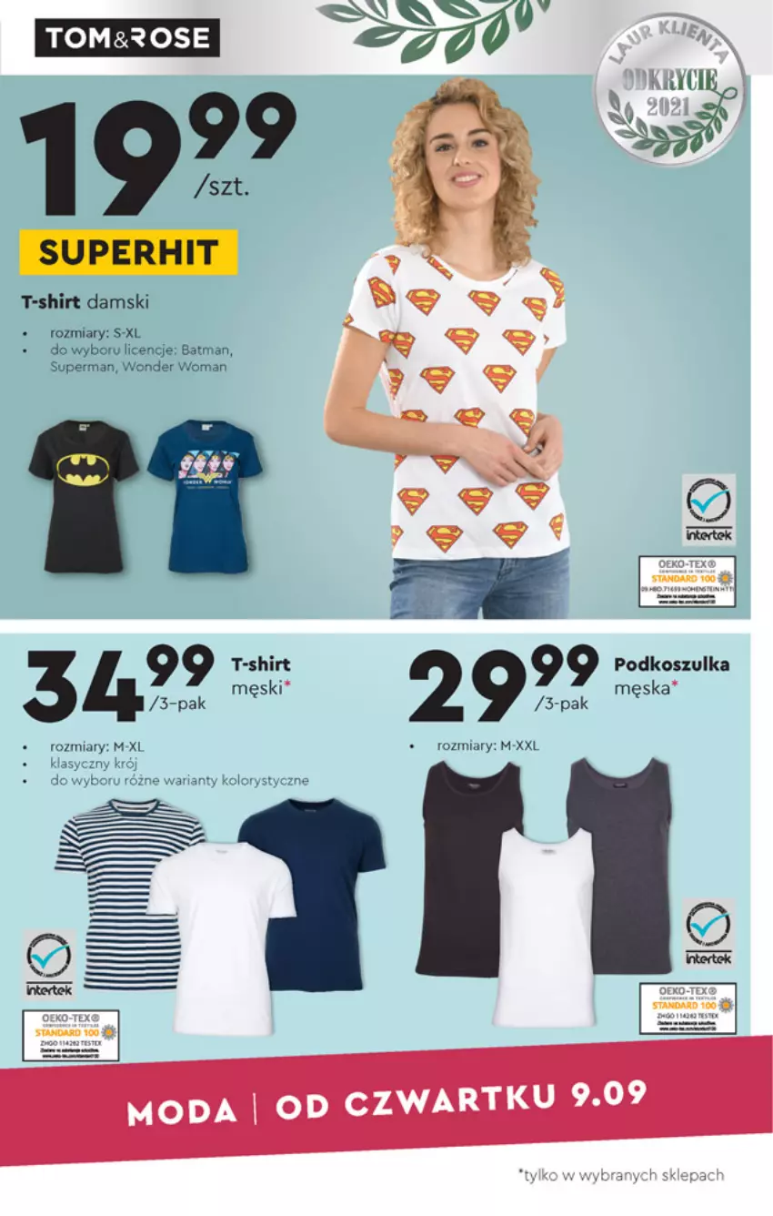 Gazetka promocyjna Biedronka - Okazje tygodnia - ważna 06.09 do 25.09.2021 - strona 19 - produkty: Kosz, Koszulka, T-shirt