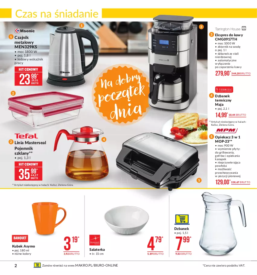 Gazetka promocyjna Makro - [Oferta promocyjna] Artykuły przemysłowe - ważna 09.02 do 22.02.2021 - strona 2 - produkty: Biuro, Czajnik, Dzbanek, Grill, Kubek, Mop, Pojemnik, Pojemnik szklany, Salaterka