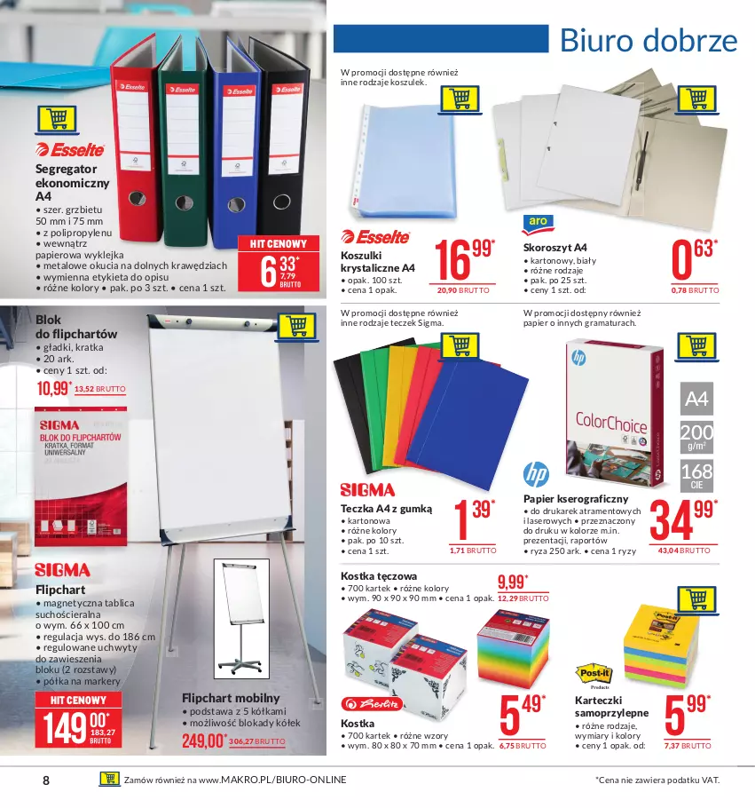 Gazetka promocyjna Makro - [Oferta promocyjna] Artykuły przemysłowe - ważna 09.02 do 22.02.2021 - strona 8 - produkty: Biuro, Gra, Karteczki samoprzylepne, Klej, Kosz, Marker, Mobil, Mop, Papier, Półka, Por, Rama, Ser, Tablica suchościeralna, Uchwyty