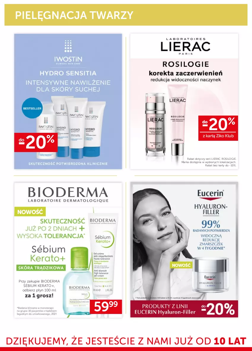 Gazetka promocyjna Ziko - Gazetka Ziko Dermo - ważna 07.09 do 21.09.2022 - strona 16 - produkty: Bioderma, Lierac, Ser