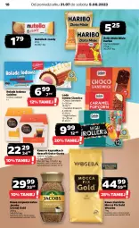 Gazetka promocyjna Netto - Artykuły spożywcze - Gazetka - ważna od 05.08 do 05.08.2023 - strona 18 - produkty: Nescafé, Nutella, Kawa rozpuszczalna, Kawa ziarnista, Kawa, Lody, Popcorn, Roller, Rolada, Dolce Gusto, Mocca Fix Gold, Jacobs, Woseba, Haribo