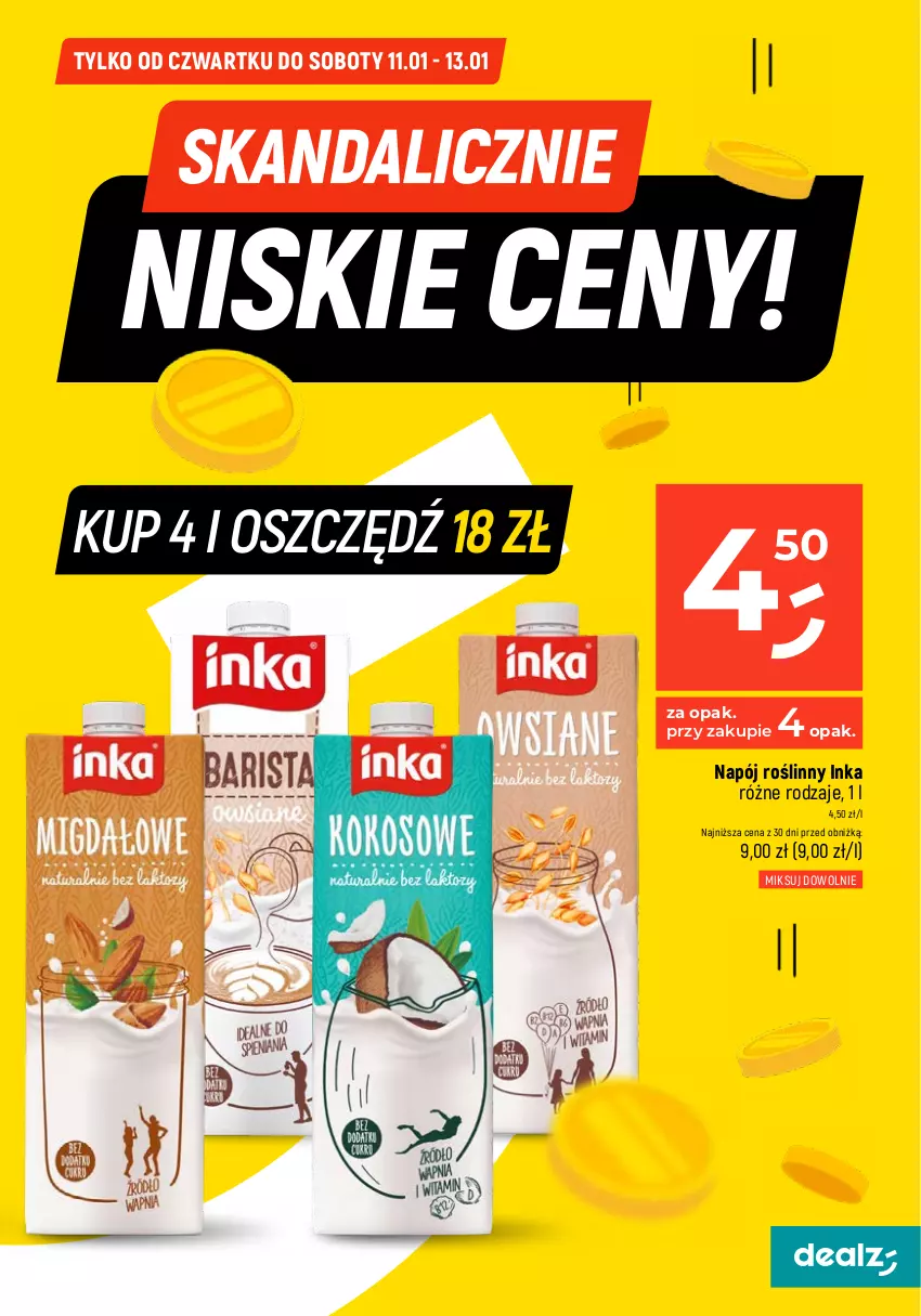 Gazetka promocyjna Dealz - MAKE A DEALZ - ważna 11.01 do 17.01.2024 - strona 3 - produkty: Inka, Napój, Napój roślinny