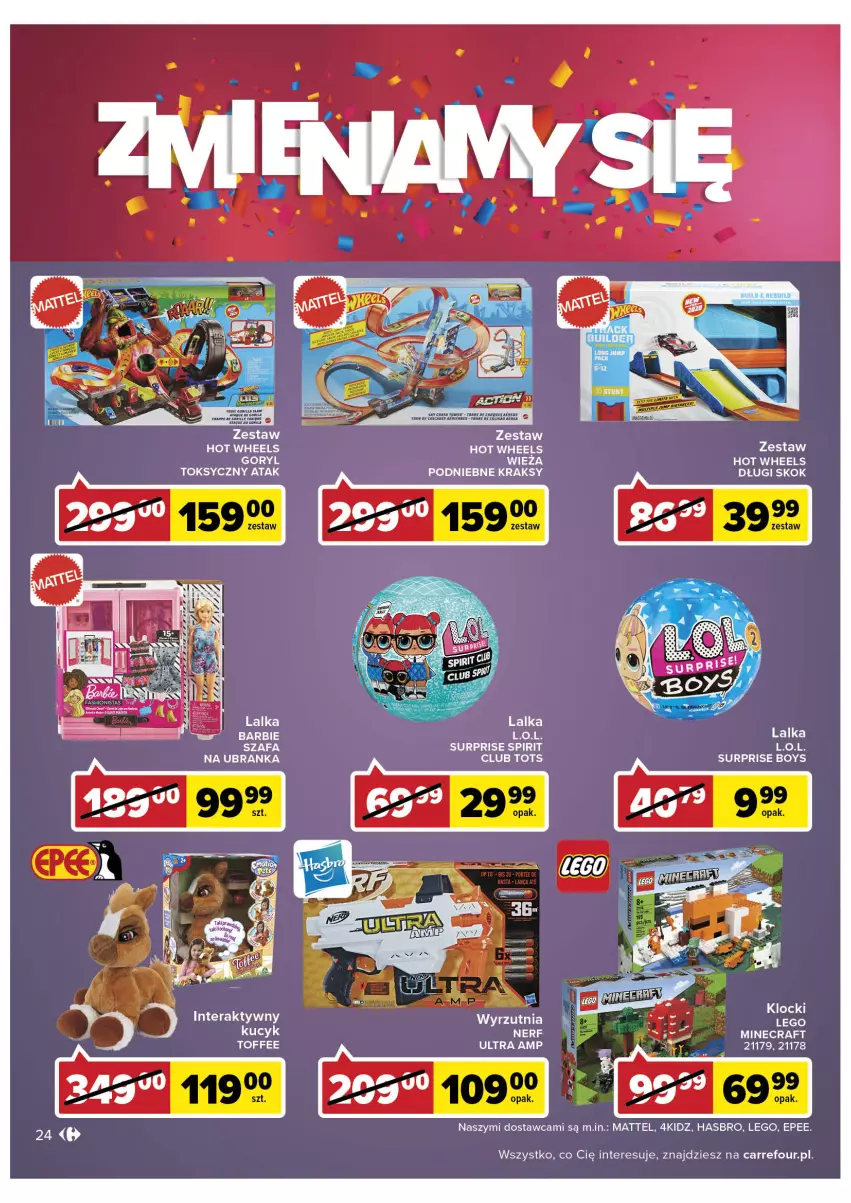 Gazetka promocyjna Carrefour - Gazetka Zyskokazje w Galerii Bemowo - ważna 30.11 do 05.12.2022 - strona 26 - produkty: EPEE, Hasbro, Hot Wheels, L.O.L., LEGO, Mattel, Tera, Wyrzutnia