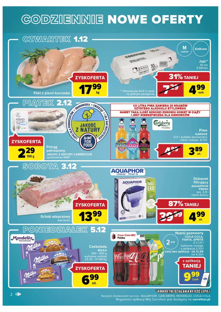 Gazetka promocyjna Carrefour - Gazetka Zyskokazje w Galerii Bemowo - ważna 30.11 do 05.12.2022 - strona 4 - produkty: Aquaphor, Coca-Cola, Gin, Gra, Piec, Piwa