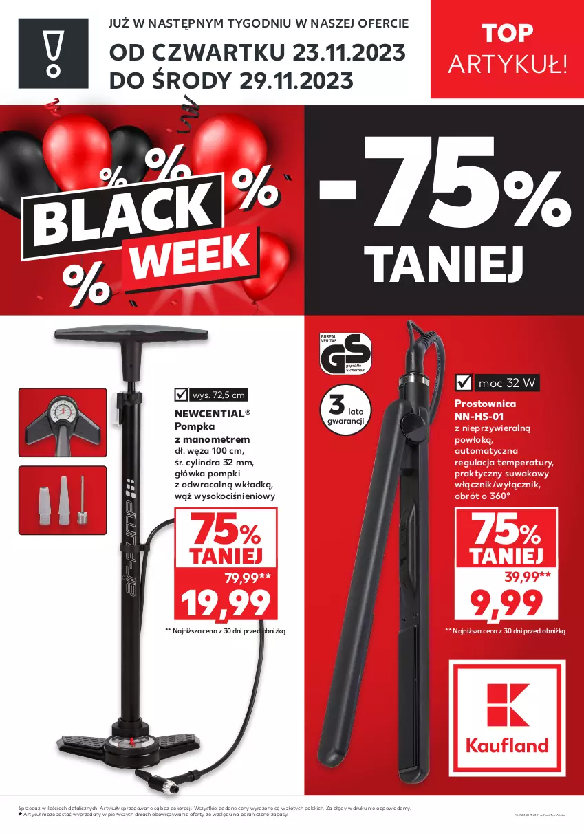 Gazetka promocyjna Kaufland - Zapowiedź oferty - ważna 16.11 do 22.11.2023 - strona 1 - produkty: Gra, Koc, Pompka, Sok, Top