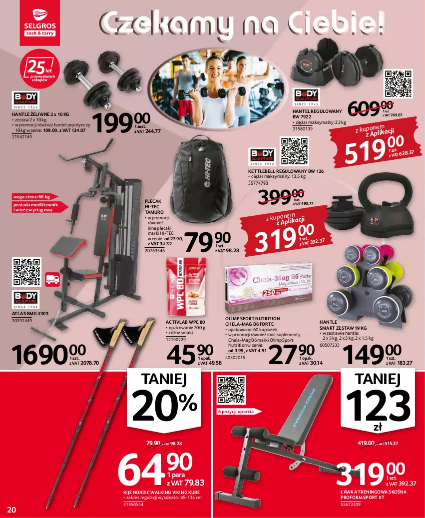 Gazetka promocyjna Selgros - Oferta przemysłowa - ważna 17.02 do 02.03.2022 - strona 20 - produkty: Bell, Hi-Tec, Kije, Plecak, Por, Sok, Sport, Waga