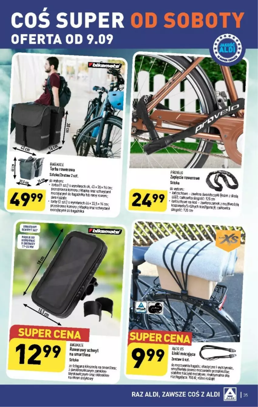 Gazetka promocyjna Aldi - ważna 04.09 do 09.09.2023 - strona 29 - produkty: O Bag, Rower, Smartfon