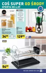 Gazetka promocyjna Aldi - Gazetka - ważna od 09.09 do 09.09.2023 - strona 20 - produkty: Sos, Sok, Blender, Ociekacz, Pojemnik na sztućce, Pojemnik, Suszarka, Nuty, Pokrywa