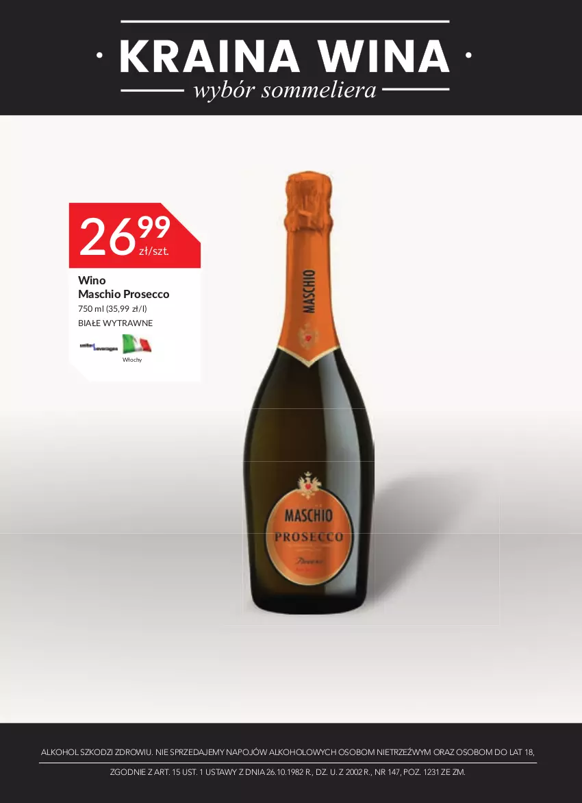 Gazetka promocyjna Stokrotka - Oferta alkoholowa - ważna 26.05 do 22.06.2022 - strona 14 - produkty: Prosecco, Wino