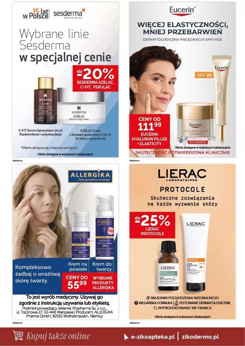 Gazetka promocyjna Ziko - Gazetka Ziko Dermo - ważna 27.08 do 09.09.2026 - strona 10 - produkty: AEG, Apteka, Lierac, Rum, Ser, Serum, Sesderma