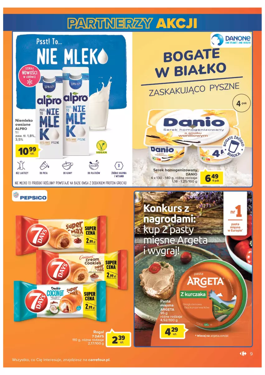 Gazetka promocyjna Carrefour - Gazetka Carrefour - ważna 04.05 do 28.05.2022 - strona 9 - produkty: Danio, Danone, Groch, Kakao, Mleko, Pepsi, Ser, Serek, Serek homogenizowany